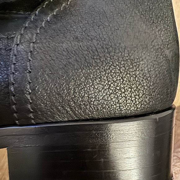 Miu Miu leather ankle boots black